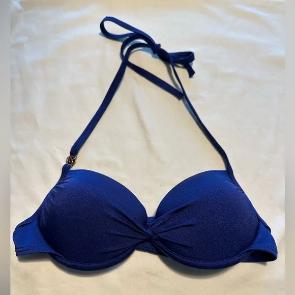Victoria's Secret - Women's Halter Bikini Top - Royal Blue - Size 32A - Picture 1 of 4